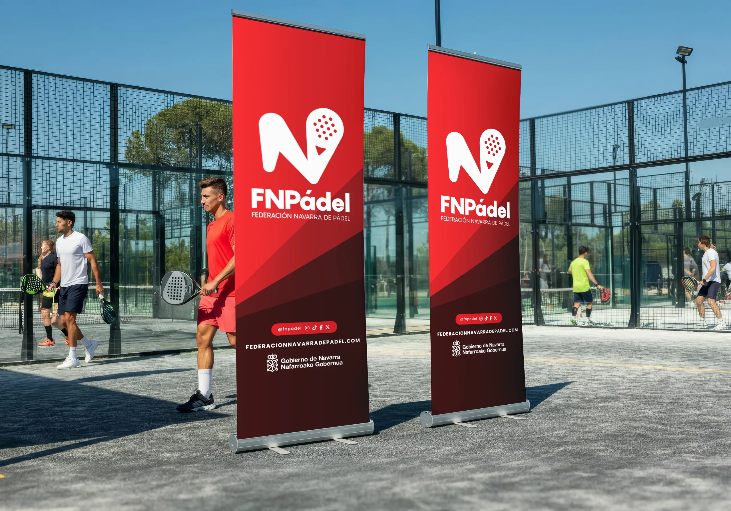 Federación Navarra de Pádel - Branding y creatividad by Buah! Studio