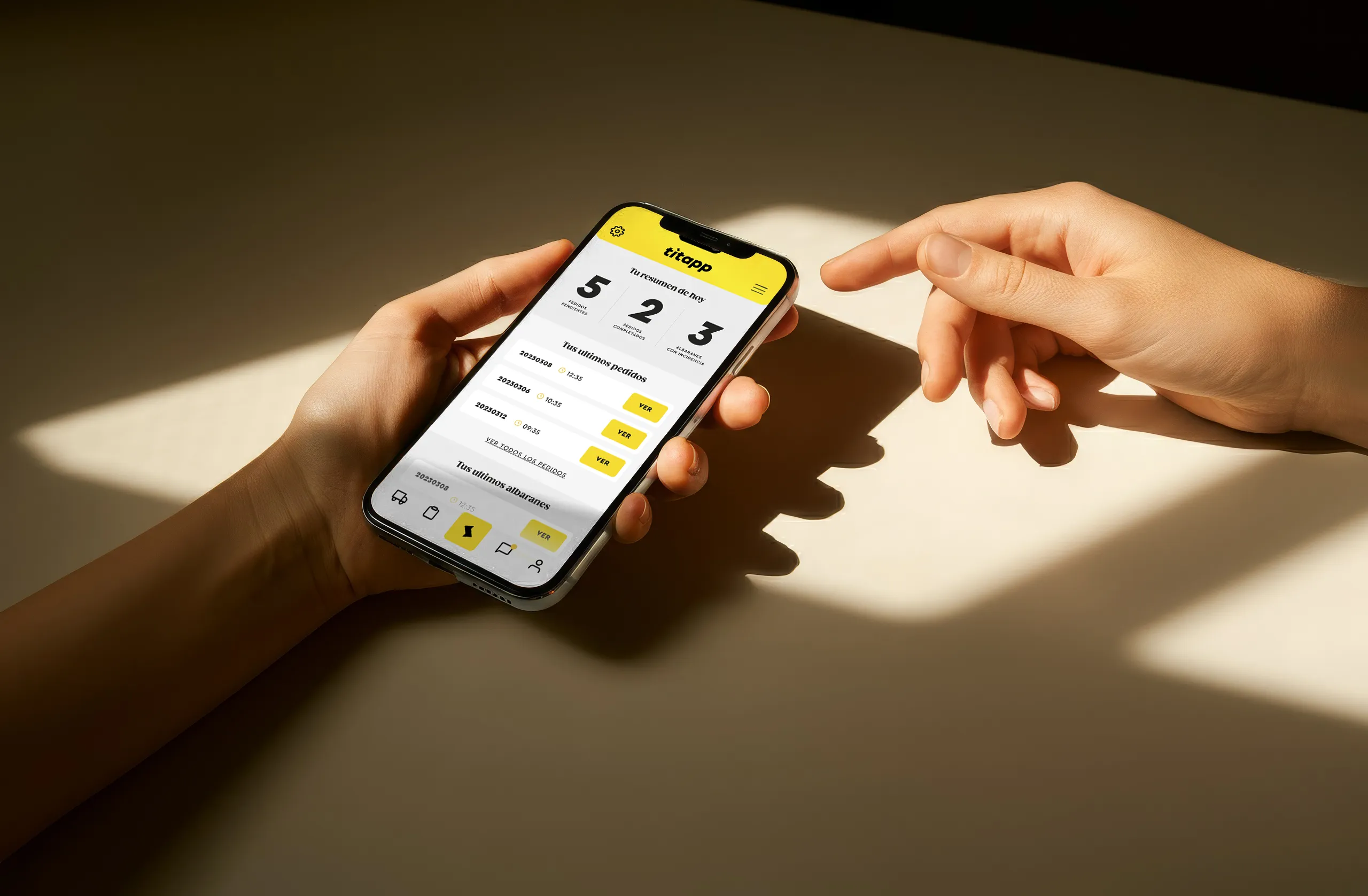 Titapp - Diseño UX y UI aplicación móvil made by 'Buah! Studio' - Gestiona tu bar en un 'titá'