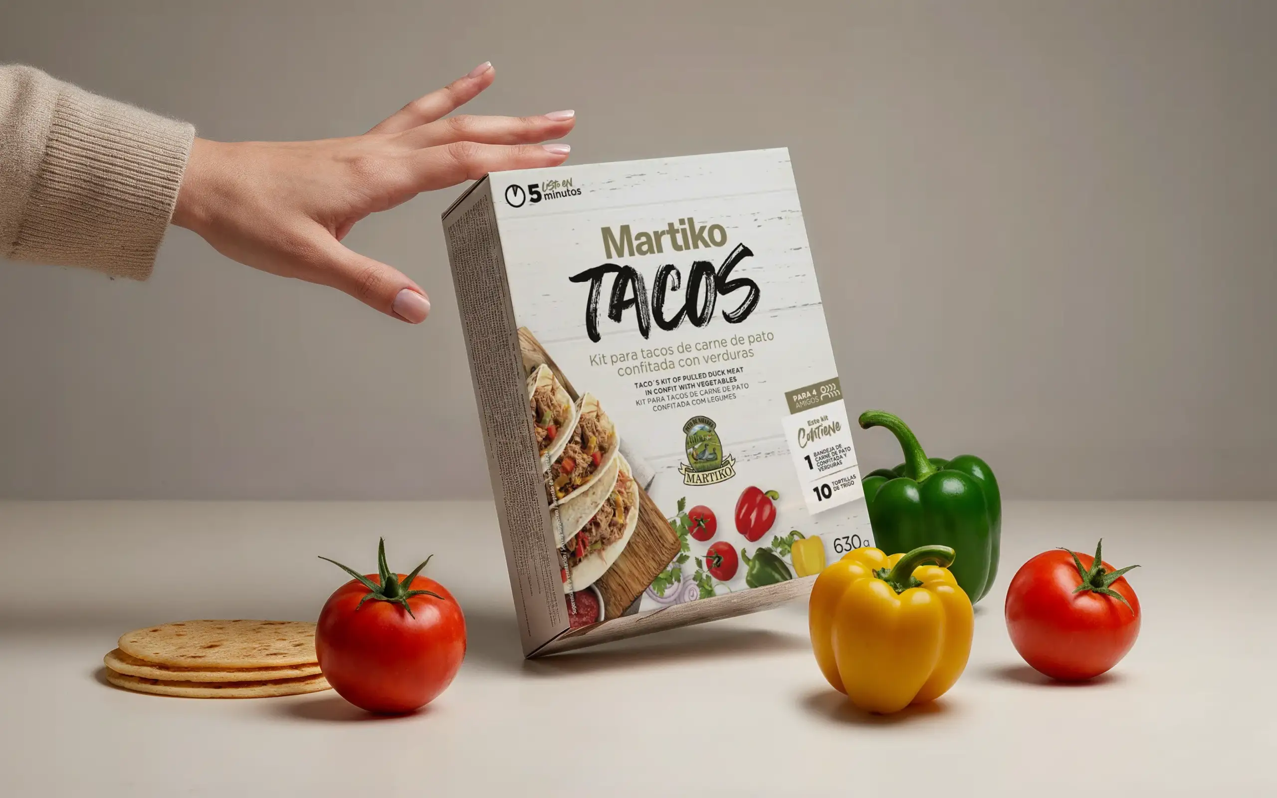 Kit para Tacos MARTIKO - Diseño de packaging para Martiko - Buah! Studio