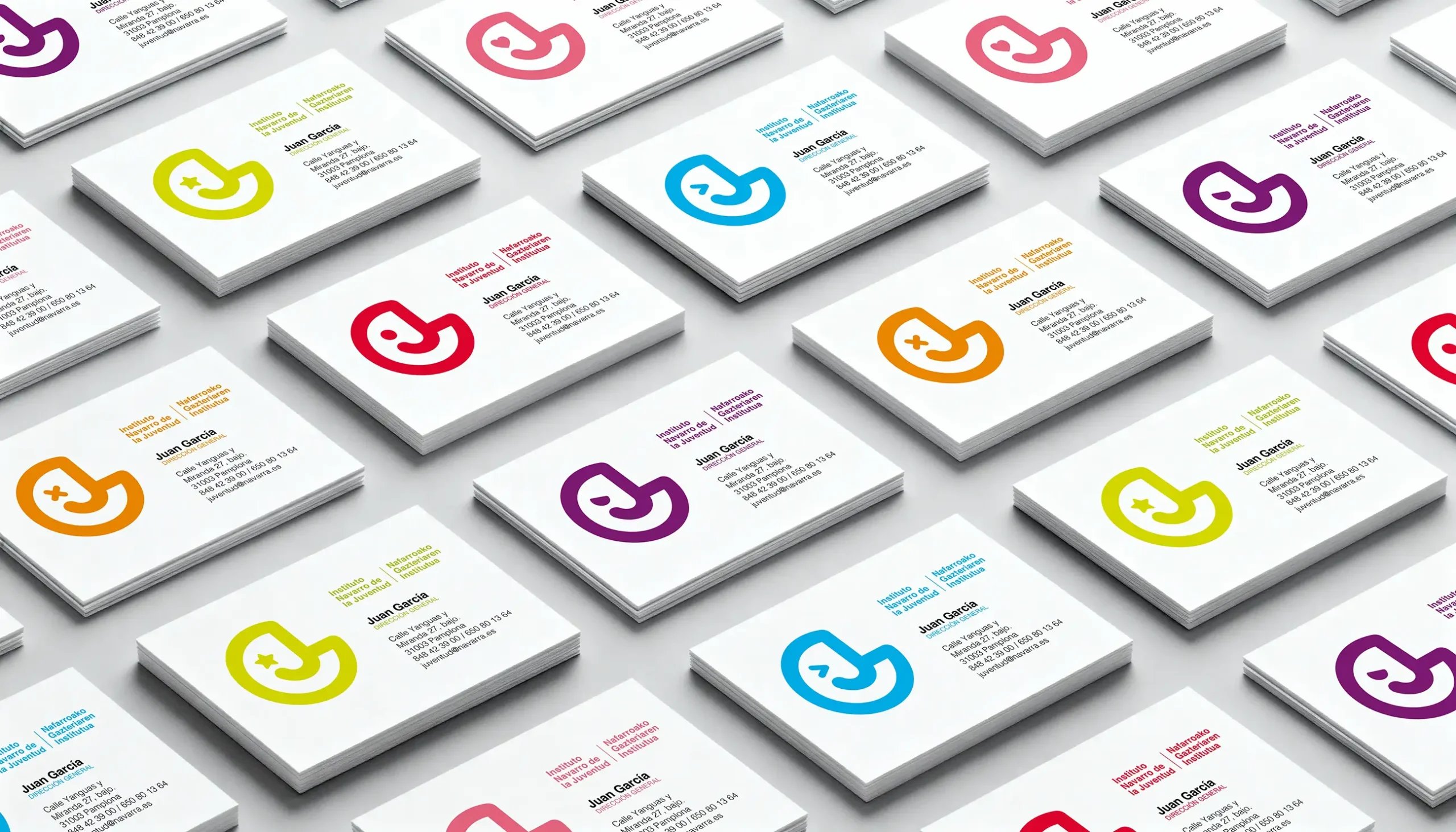 Instituto Navarro de Juventud - Branding made by 'Buah! Studio'