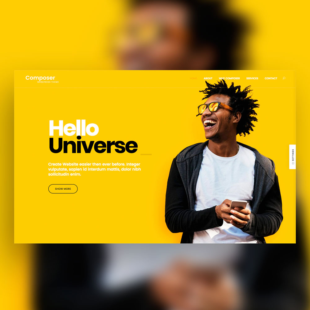 Composer Theme WordPress - Diseñado por Buah! Studio